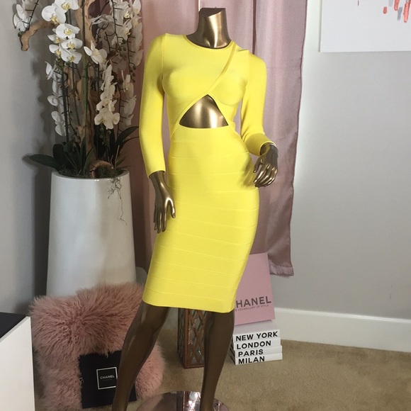 Houseofcb Dresses & Skirts - Bandage Midi Dress - Yellow✨